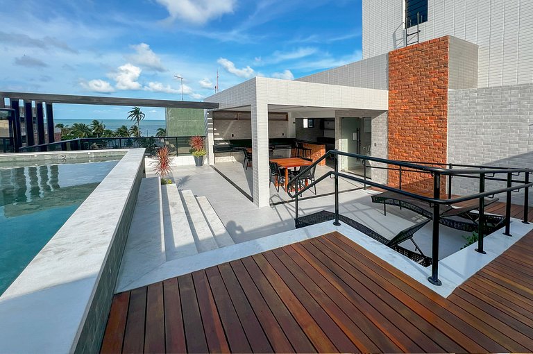 Mahalo Cabo Branco Flat 4 Pessoas 100m Praia