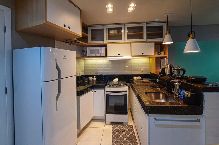 Flat Luxo 4 Pessoas 500m Praia Meireles Compact