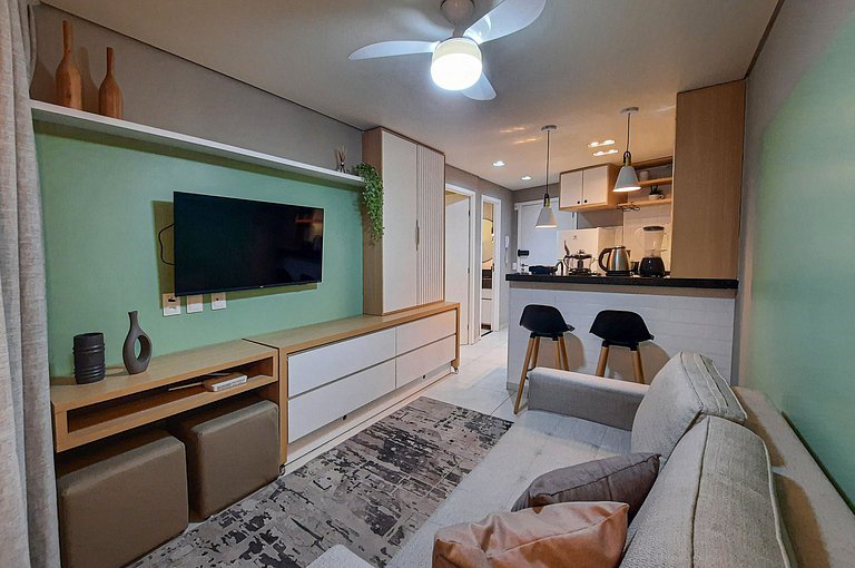 Flat Luxo 4 Pessoas 500m Praia Meireles Compact