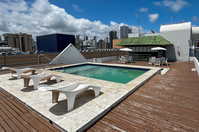 Pertinho de Tudo Flat Tambaú 4 Pessoas 50m Praia