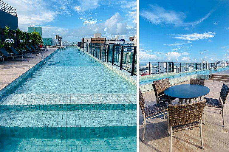 Move Tambaú Studio Rooftop Piscina 350m Praia
