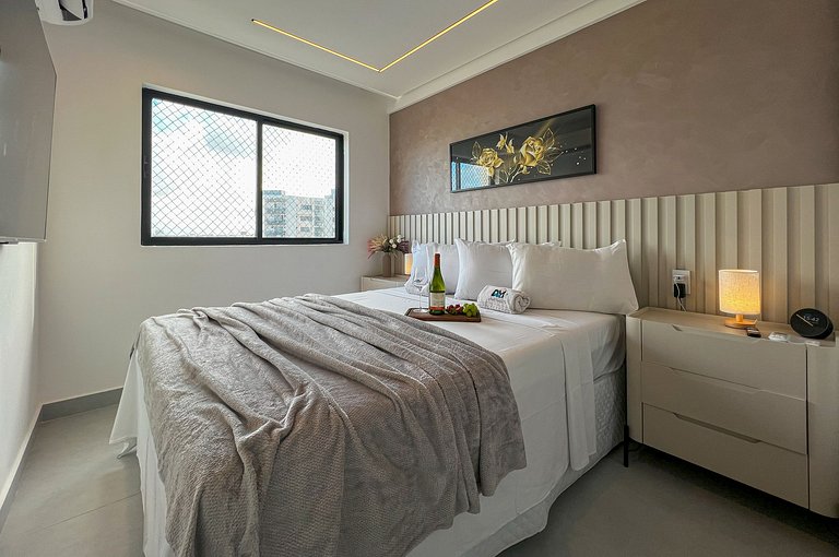 Intermares Flat Moderno e Sofisticado 100m Praia