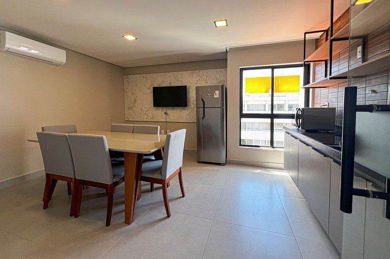 Intermares Flat Moderno e Sofisticado 100m Praia