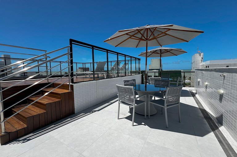 Intermares Flat Moderno e Sofisticado 100m Praia