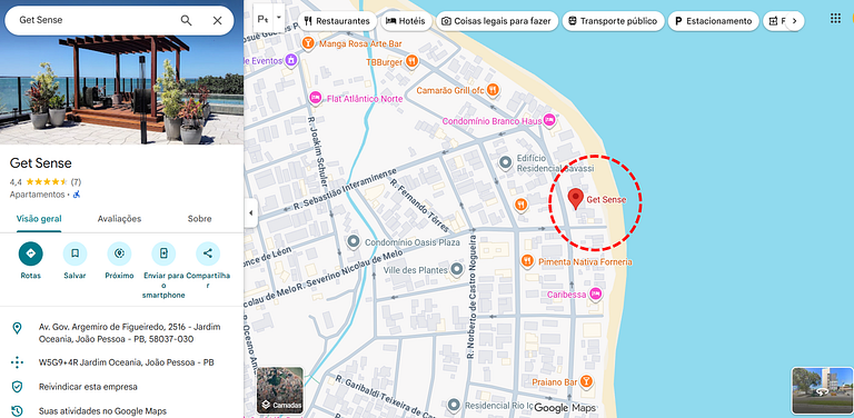 Get Sense Cobertura Premium Vista Mar C/Piscina