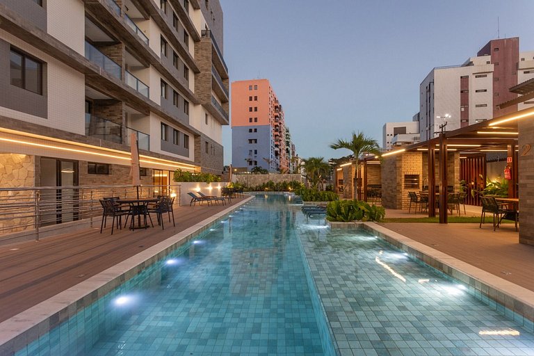 Noa Ponta de Campina 3min Praia Flat 4 Pessoas