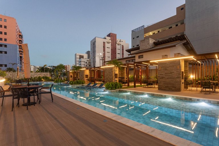 Noa Ponta de Campina 3min Praia Flat 4 Pessoas