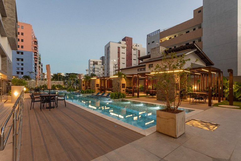 Noa Ponta de Campina 3min Praia Flat 4 Pessoas