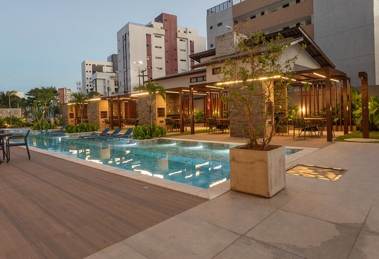 Noa Ponta de Campina 3min Praia Flat 4 Pessoas