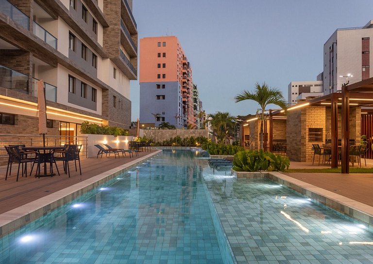 Noa Ponta de Campina 3min Praia Flat 4 Pessoas