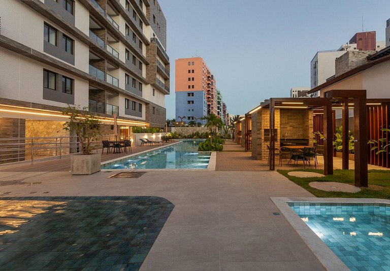 Noa Ponta de Campina 3min Praia Flat 4 Pessoas