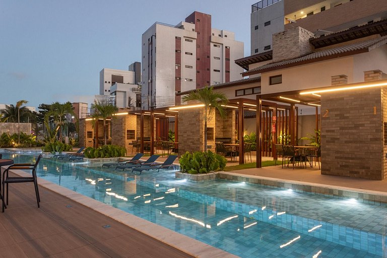 Noa Ponta de Campina 3min Praia Flat 4 Pessoas