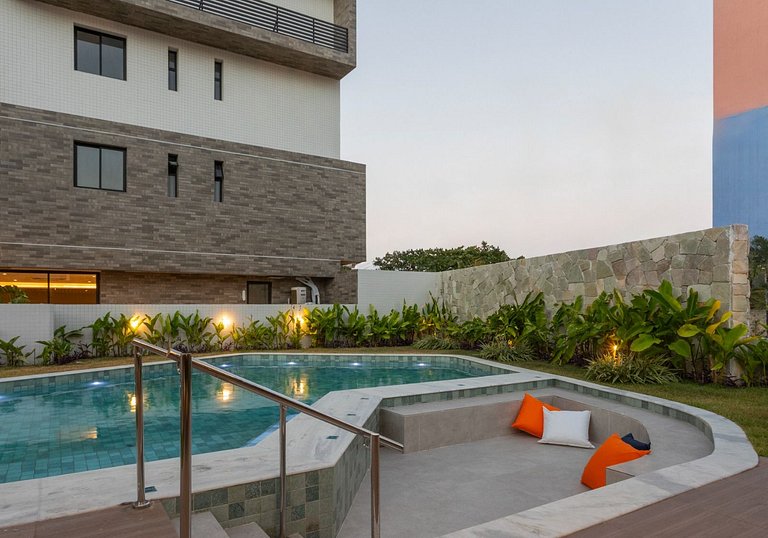 Noa Ponta de Campina 3min Praia Flat 4 Pessoas