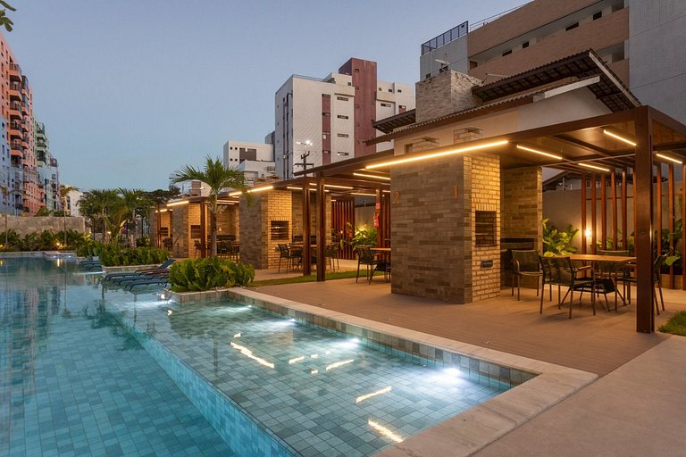 Noa Ponta de Campina 3min Praia Flat 4 Pessoas