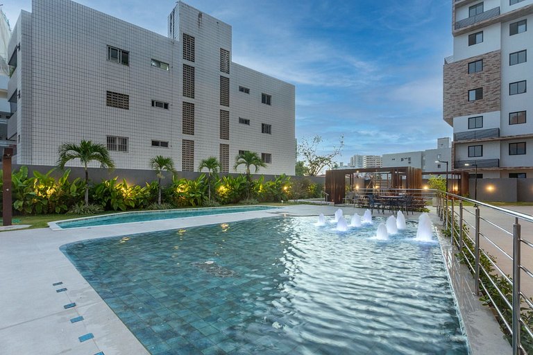 Noa Ponta de Campina 3min Praia Flat 4 Pessoas