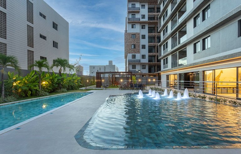 Noa Ponta de Campina 3min Praia Flat 4 Pessoas