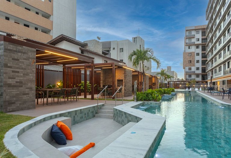 Noa Ponta de Campina 3min Praia Flat 4 Pessoas