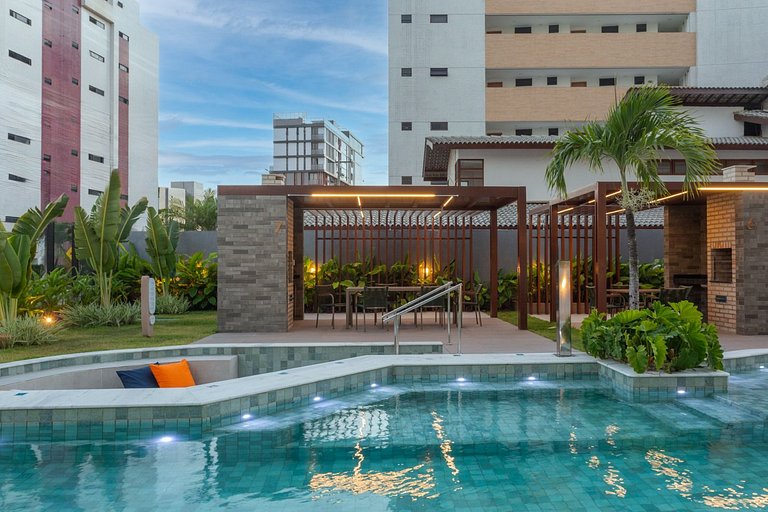 Noa Ponta de Campina 3min Praia Flat 4 Pessoas