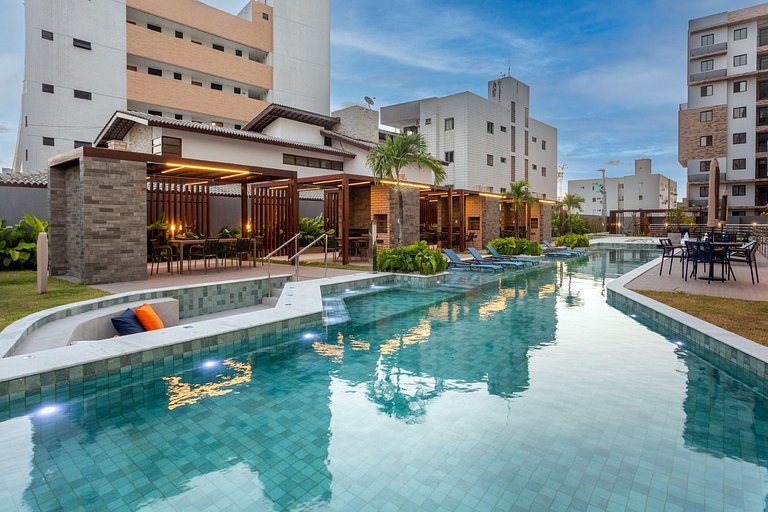 Noa Ponta de Campina 3min Praia Flat 4 Pessoas