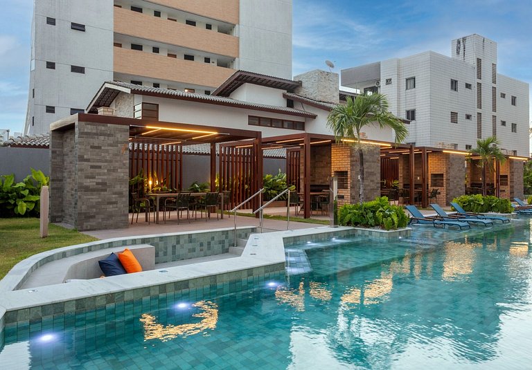 Noa Ponta de Campina 3min Praia 3 Qtos 7 Pessoas